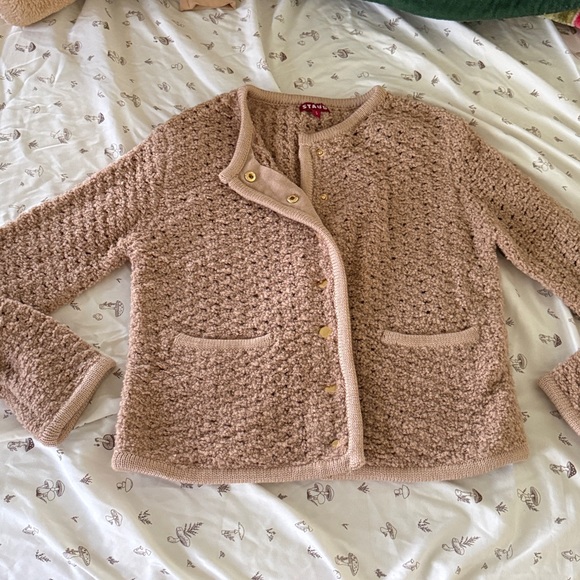 STAUD Staud Lisson Jacket, Tan Camel, size S - Picture 5 of 11